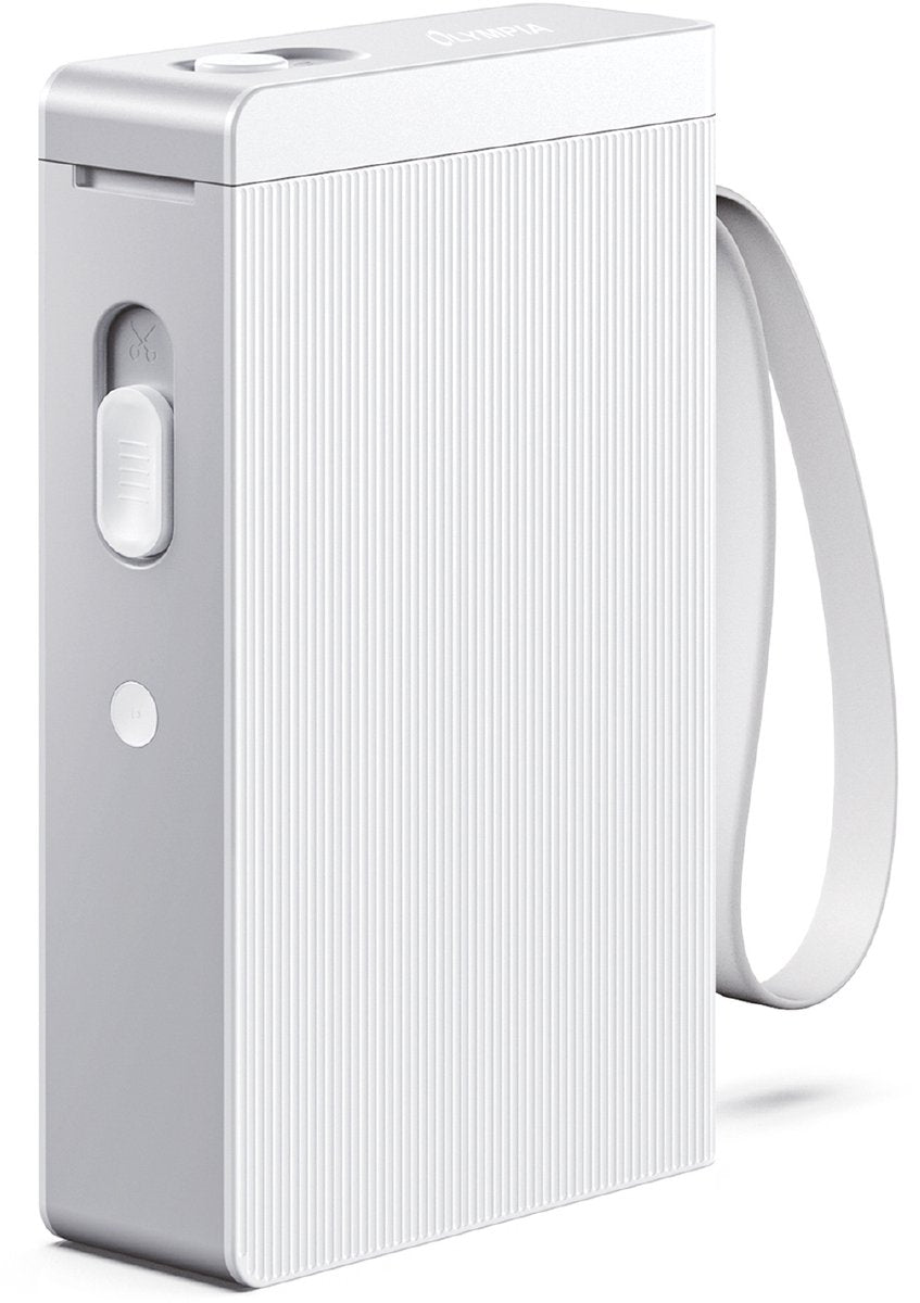 Olympia P22 Thermo-Etikettendrucker OL 6301 – Home-Office-Hobby – kabellos – Bluetooth – Smartphone-App – Weiß
