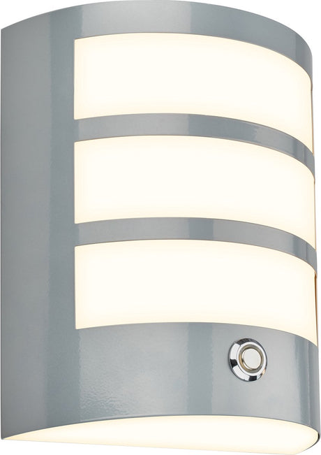Briloner - LED-Wandleuchte Akku - Touch - Timer - Mattchrom - Wechselakku - Wechselsockel - 18 x 15 x 7 cm - Mattchrom