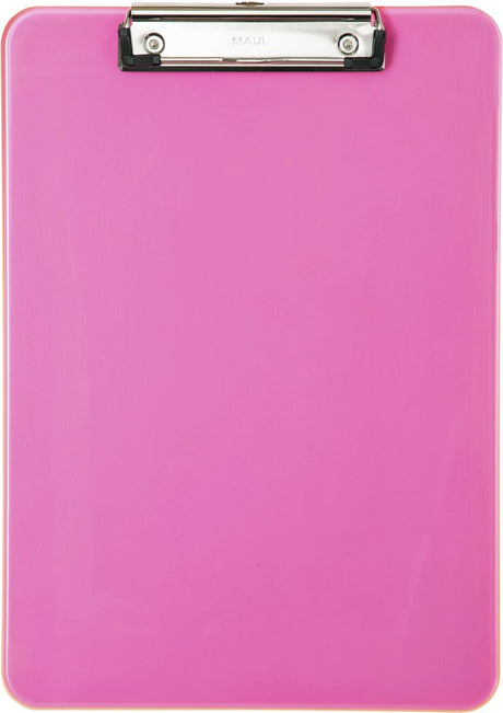 Maul Klemmbrett A4 stehend aus Kunststoff neonpink