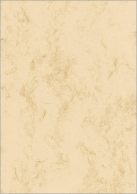 Sigel Designpapier – A4 – Marmorbeige – 200 Gramm – 50 Blatt – si-dp397