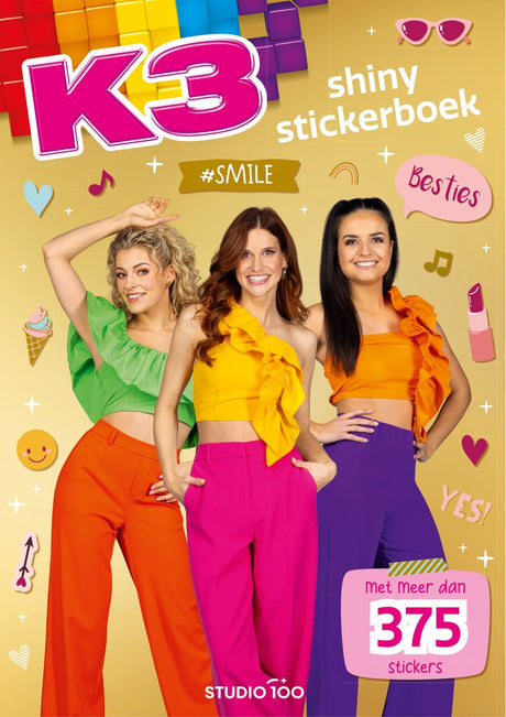 Studio 100 k3 Stickerbuch – glänzende Aufkleber