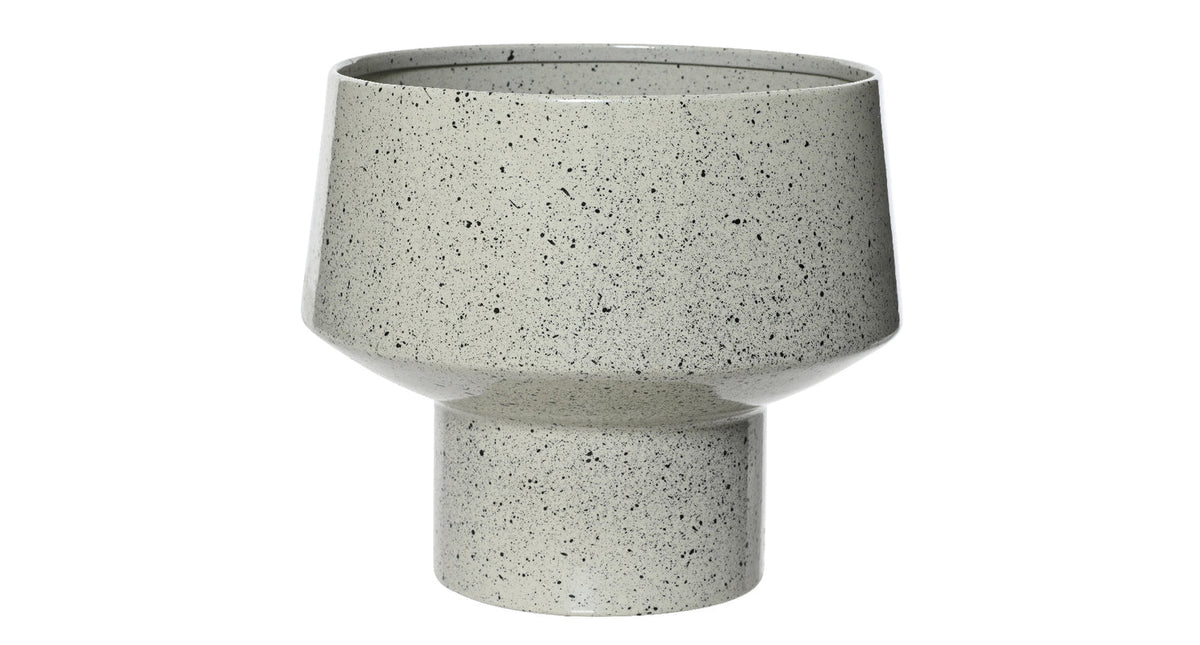 Planter ijzer grijs dia24cm x h.20cm