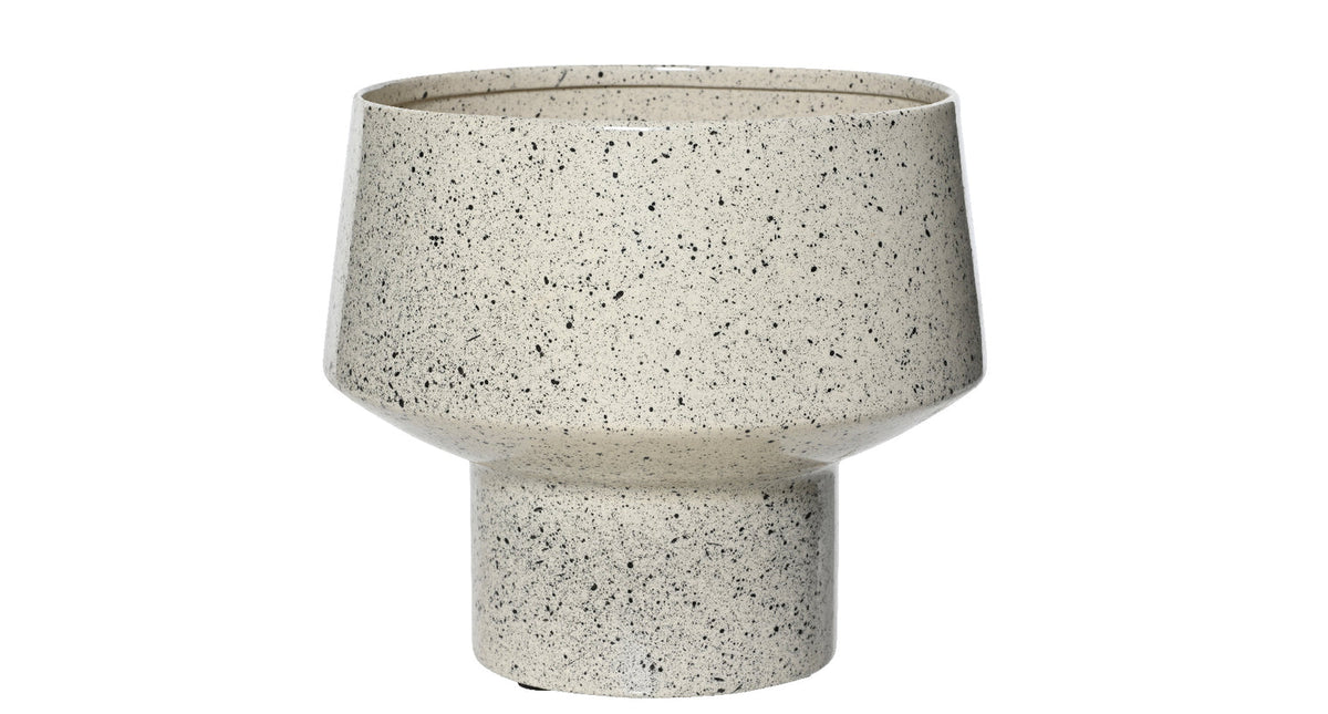 Planter ijzer ivoor dia18cm x h.16cm