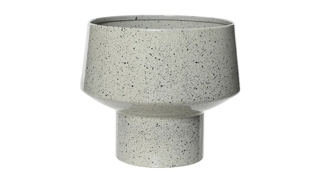 Planter ijzer grijs dia18cm x h.16cm