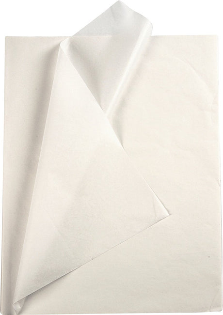 Creativ Company Seidenpapier – Seidenpapier – Krepppapier – Seidenpapier – weiß – Verpacken – Dekorieren – Basteln – 50 x 70 cm – 14 Gramm – 10 Blatt