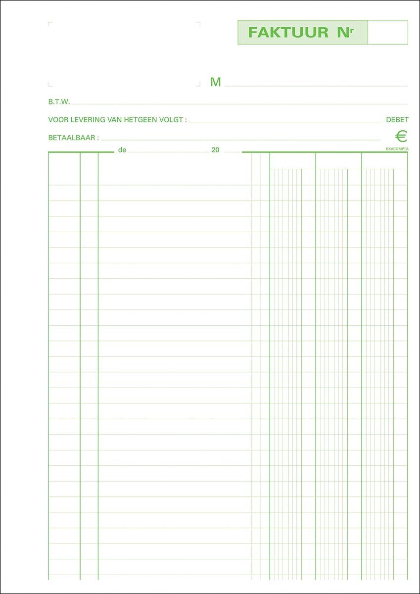 Exacompta – Rechnungen A4 – Duplikat 50 Blatt