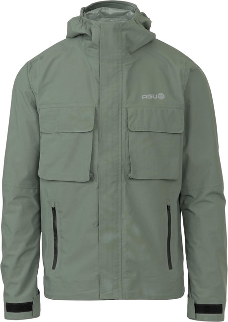 Agu city cruiser urban outdoor - unisex regenjas - dark sage - maat s