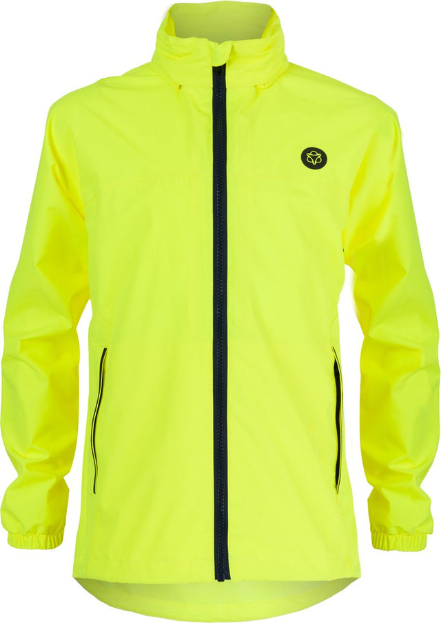 Agu essential - kids regenjas - waterdicht en ademend - met reflectie - geel - 128