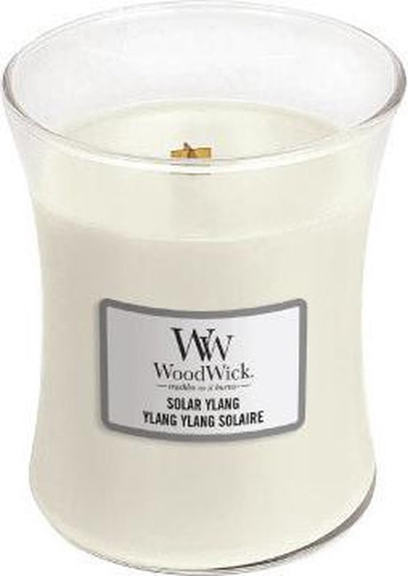 Woodwick hourglass medium geurkaars - solar ylang - 60 branduren