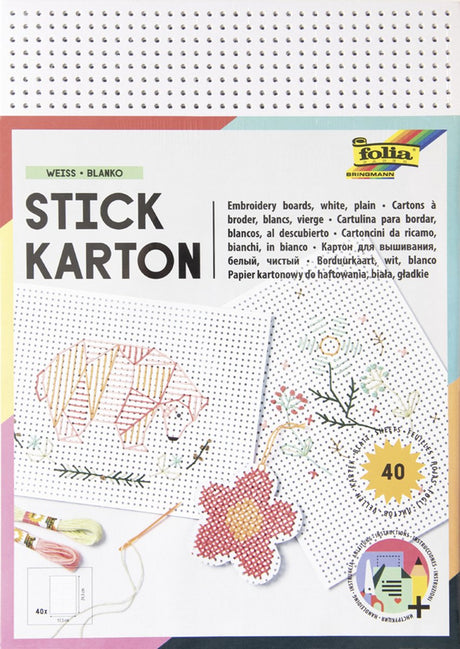 Markenloser Sans-Marque-Stickkarton – uni