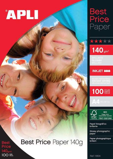 Apli Hochglanz-Fotopapier 11804