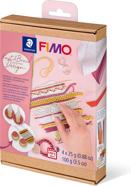 Fimo-Anleitungsset „Strickzopfmuster“