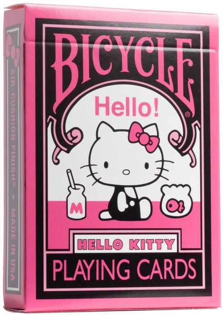 Bicycle Hello Kitty Black Pink – Premium-Spielkarten – Poker – Sammlerstück – Sanrio – Manga Anime
