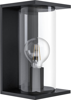 Eglo cascinetta wandlamp voor buiten - e27 - 28cm - ip44 - zwart