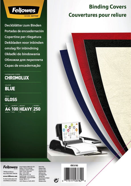 Fellowes Einband 5378203, blaues Papier