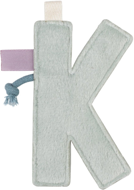 Kleines niederländisches Girlandenelement – ​​Buchstabe k – grau