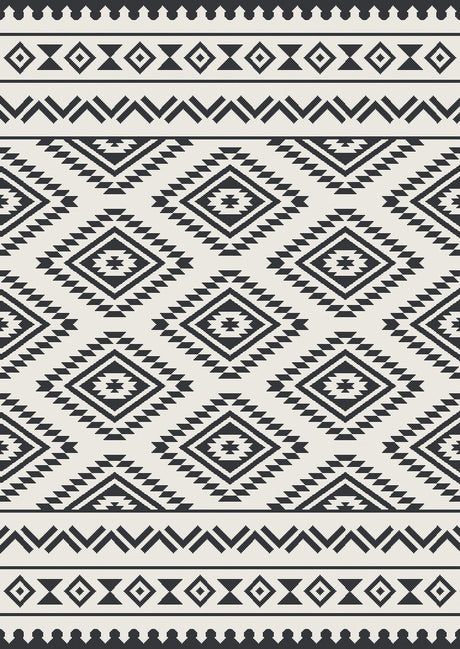 Eurotrail relax mat - 200*270cm - wit zwart - tenttapijt