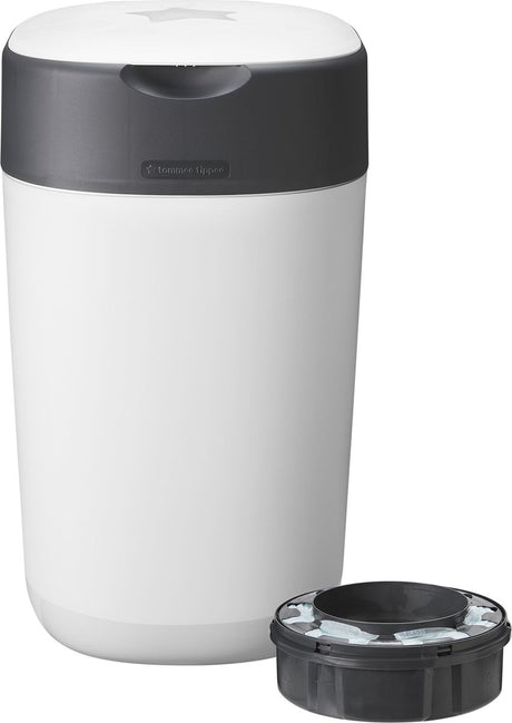Tommee Tippee Twist Click Windelbehälter – für bis zu 33 Windeln – 1 Nachfüllkassette – Weiß