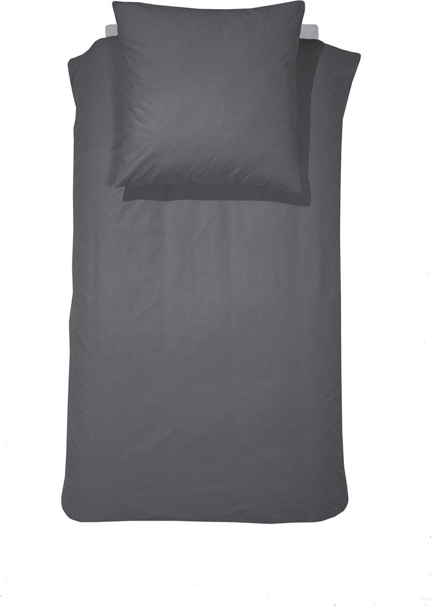 Cinderella morning 1-persoons dekbedovertrekset 155x220cm flanel antraciet + 1 kussensloop 60x70