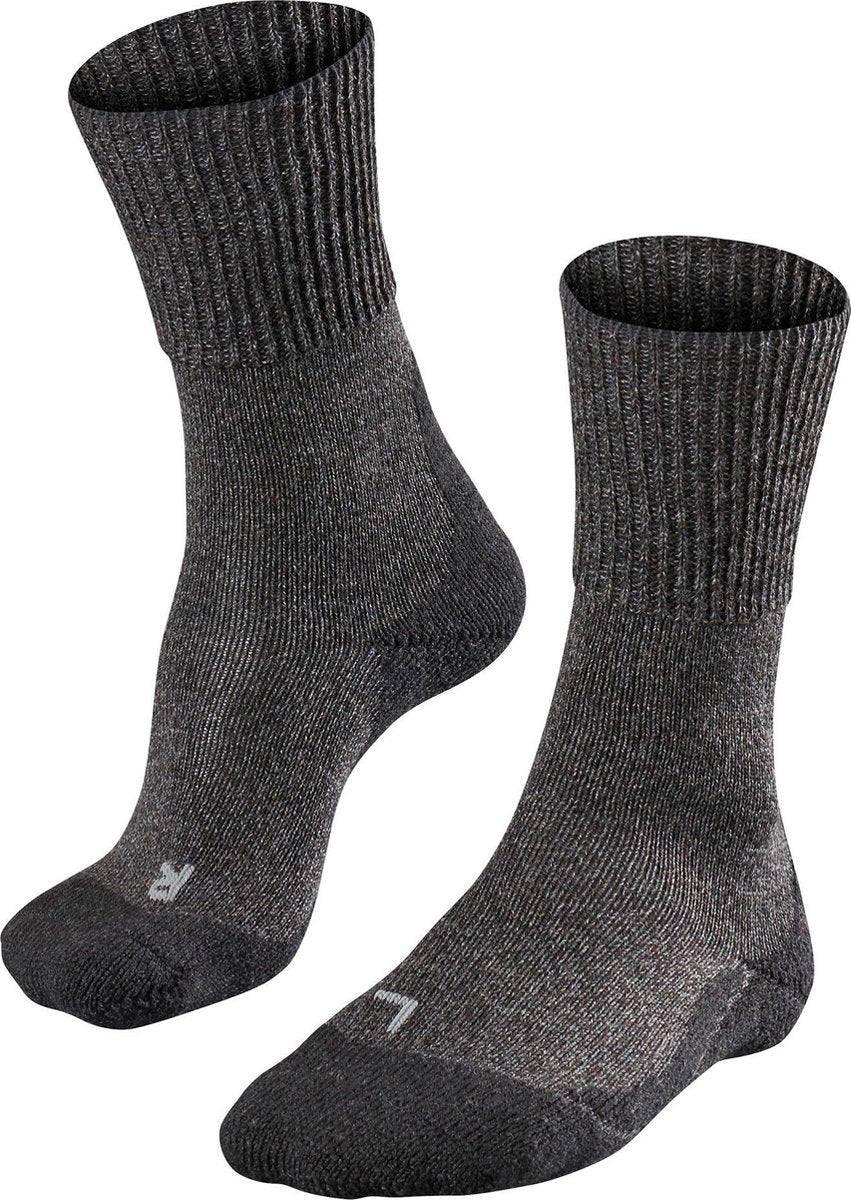 Falke TK1 Wool Anti-Blister dickes Woll-Funktionsmaterial Wandersocken Damen Grau – Größe 37-38