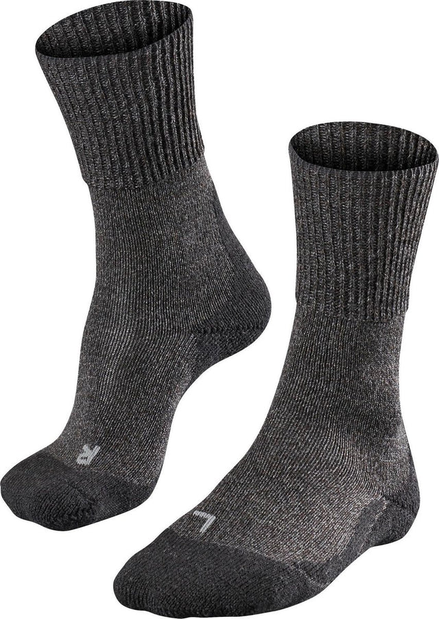 Falke TK1 Wool Anti-Blister dickes Woll-Funktionsmaterial Wandersocken Damen Grau – Größe 35-36
