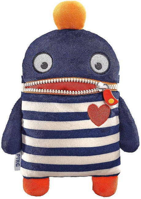 Schmidt Sorgenfreund Ping – weiche Kuschelpuppe 25 cm mit Reißverschlussmund zum „Fressen“ von Sorgen | idealer Komfortfreund für Kinder