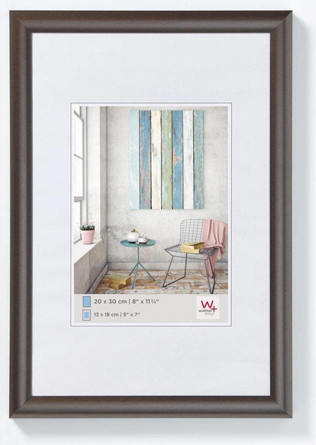 Walther trendstyle - kunststof lijst - fotoformaat 30x45 cm - staal
