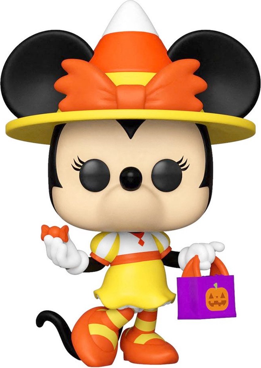Disney Funko Mickey Mouse Sammelfigur Halloween Pop! Minnie Süßes oder Saures, 9 cm, mehrfarbig