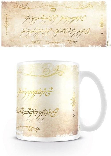 Herr der Ringe – Ringinschrift – Tasse