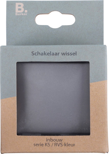 Berker k5 inbouw schakelaar rvs wissel