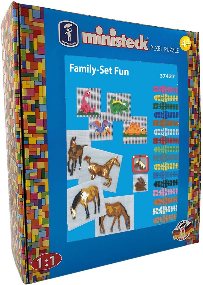 Ministeck Familienset Fun - XL-Box - 1800 Teile