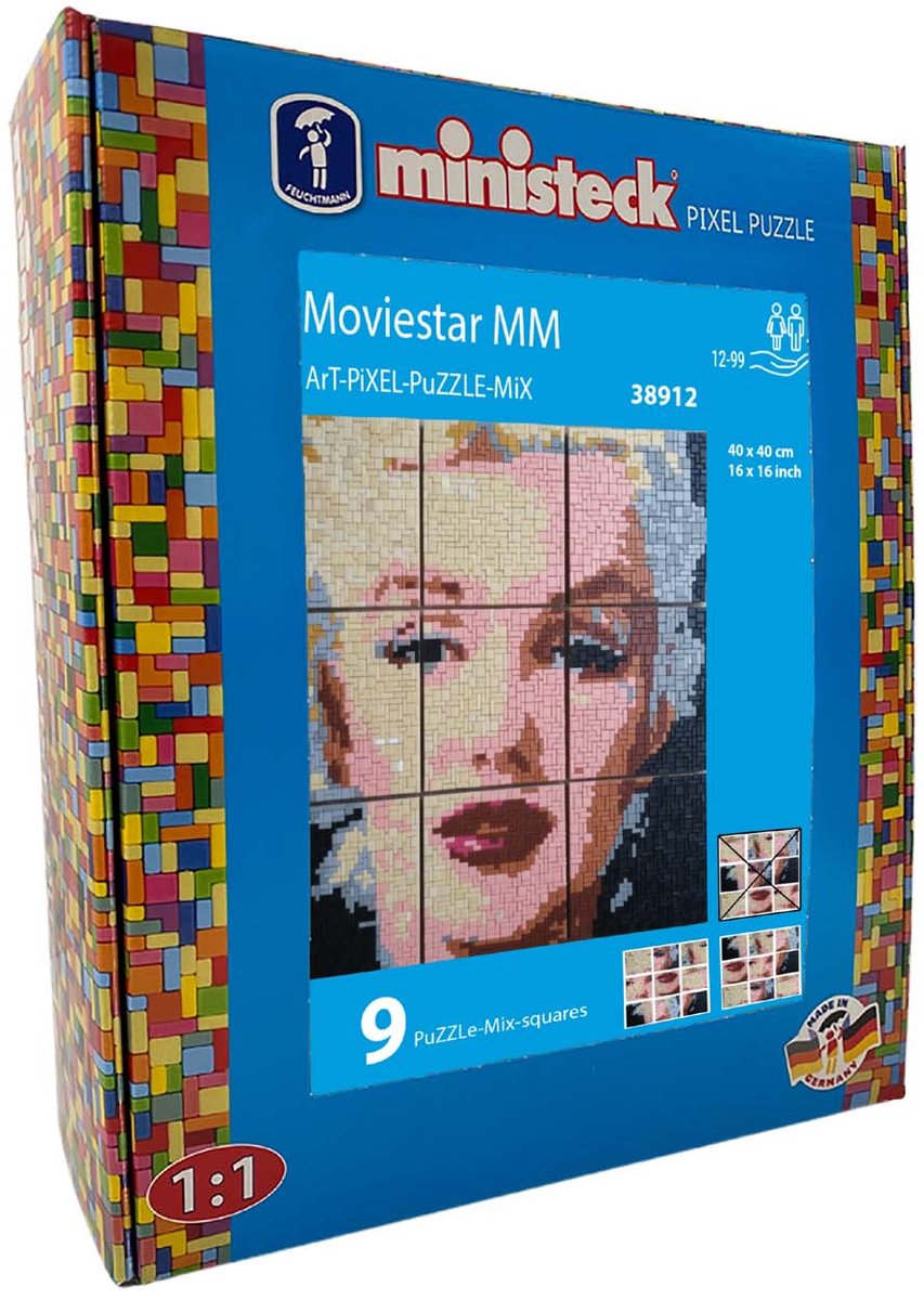 Ministeck-Mosaikkunst-Moviestar-XXL-Box – 5500 Steine, kreatives Spielzeug.