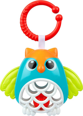 Chicco uil rammelaar - buggyspeeltje met bijtring | sensorisch babyspeelgoed (3-24 m)
