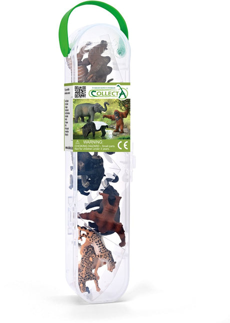 Collecta Figuren-Mini-Set – 12 Wildtiere – Wildtiere – handbemalt – Miniatur