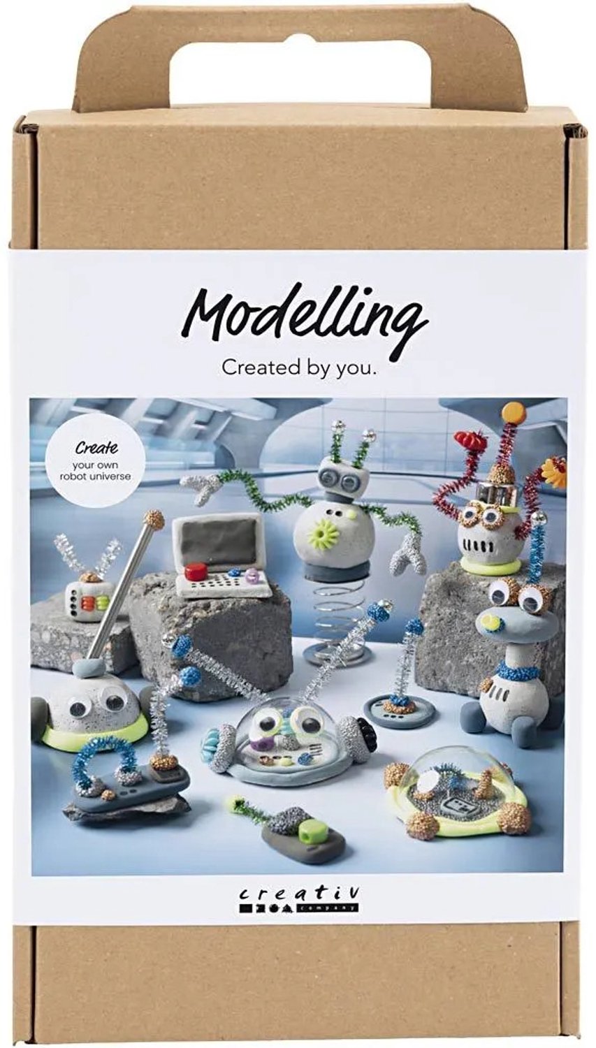 Kreativunternehmen https: www.cchobby.nl hobbyset-boetseren-robot-blue-gray-red-silvered-1-box