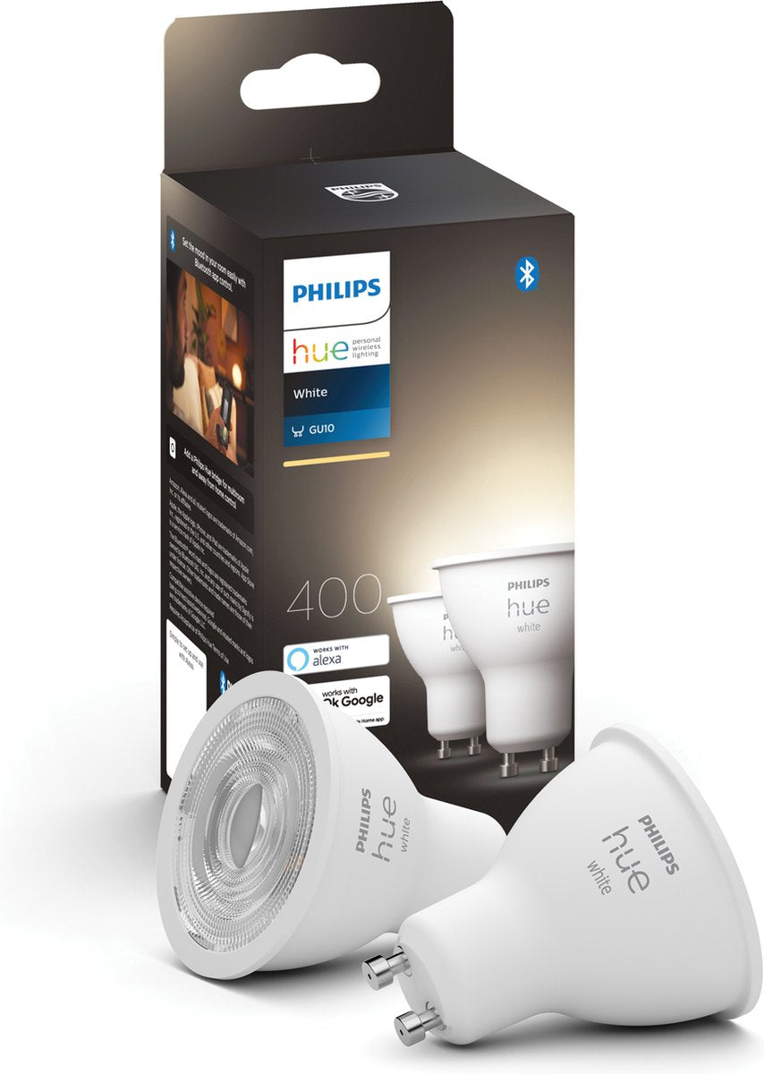 Philips hue spot - warmwit licht- 2 pack - gu10