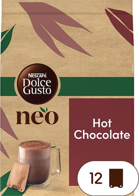 Nescafé Dolce Gusto Neo Beutel heiße Schokolade – 5x 12 Beutel für 12 Tassen Schokoladenmilch
