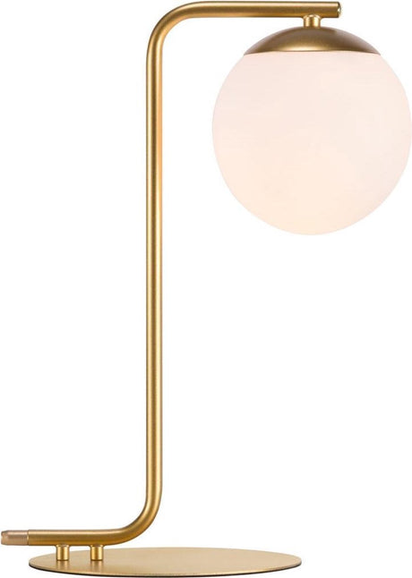 Nordlux Grant-Tischleuchte-E14-Opalglas Messing