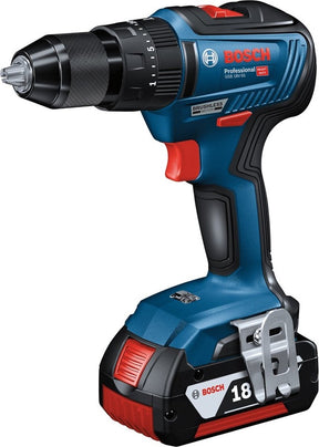 Bosch Professional GSB 18V-55 Akku-Bohrschrauber – mit 2x 18V Akkus und Ladegerät