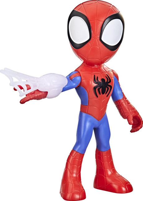 Spidey und seine tollen Freunde staunen über die übergroße Spidey-Spielfigur
