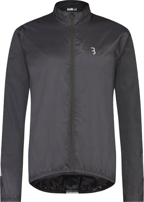 Bbb cycling fietsjack baseshield - windjack heren en dames - wielrennen mountainbiken - fietsjas: wind en waterbestendig - zwart - maat xxxl - bbw-148