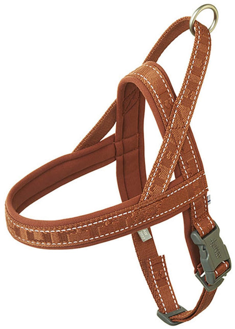 Hurtta lässiges Öko-Hundegeschirr braun – Brustumfang: 45–55 cm