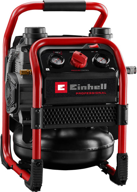 Einhell Akku-Kompressor Silenzzo 18 160 Solo – Power X-Change – 18 V Li-Ion – max. 8 bar - 6 l Tank - ölfrei - 59 db (leiser als normale Kompressoren) - Saugleistung 160 l min - exkl. Akku und Ladegerät