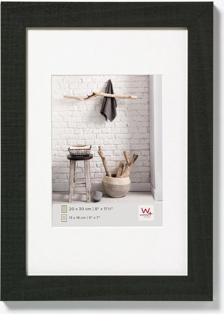 Walther Home - Holzrahmen - Fotogröße 18x24 cm - Schwarz