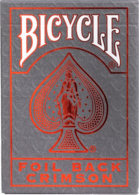 Bicycle Metalluxe Crimson Rider Back – Premium-Spielkarten – Folien-Finish – Poker – Sammlerstück