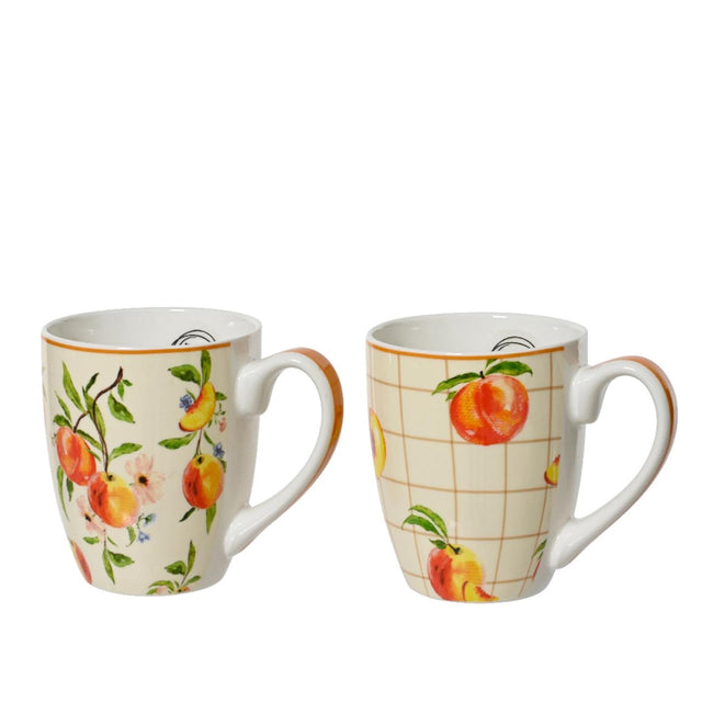 Decoris Becher Porzellan 400ml ø9x10,6cm pfirsich