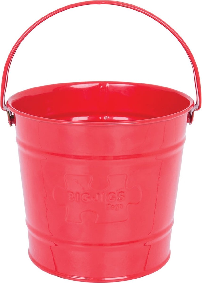 Bigjigs roter Metalleimer