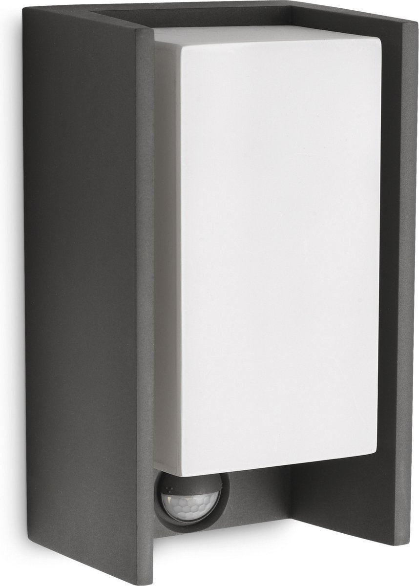 Philips led philips bridge buitenwandlamp met sensor - antraciet