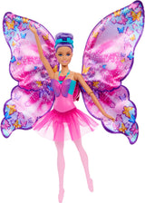 Tanzende und flatternde Barbie-Puppe – magische Schmetterlingsflügel
