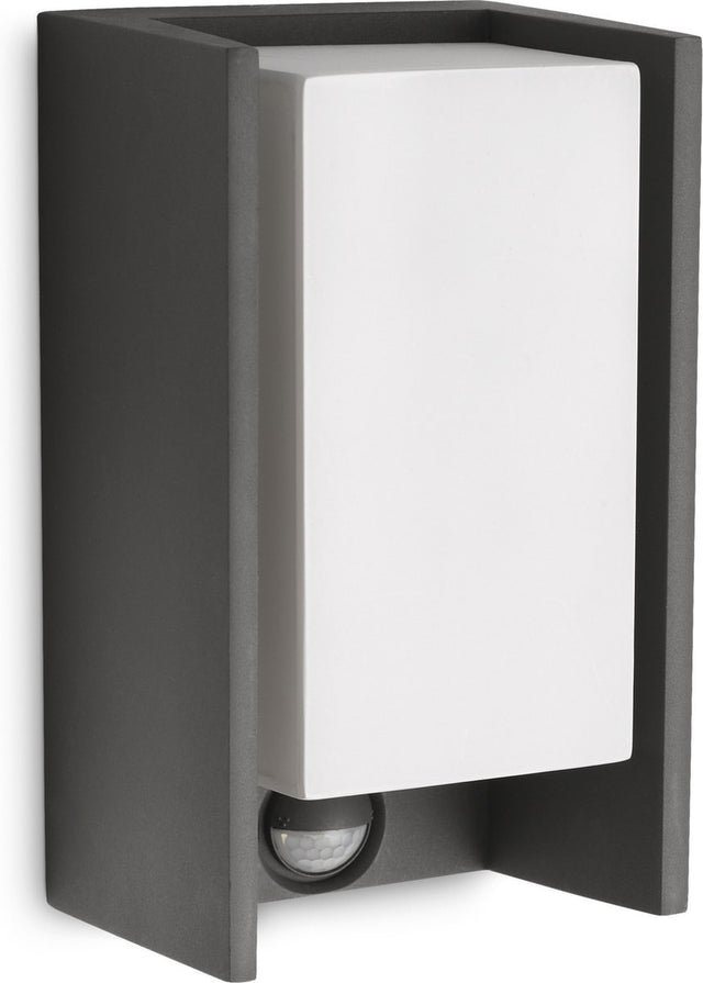 Philips led philips bridge buitenwandlamp met sensor - antraciet